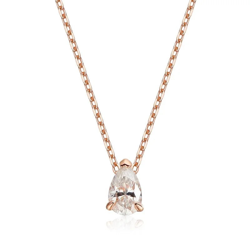Moissanite Necklace (18k Gold)