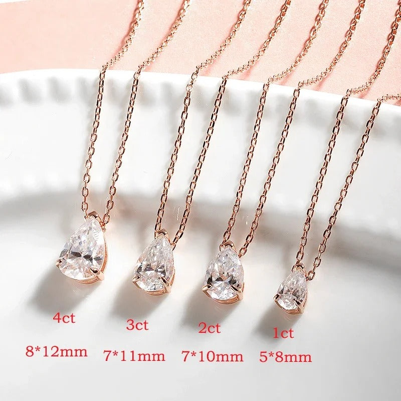Moissanite Necklace (18k Gold)