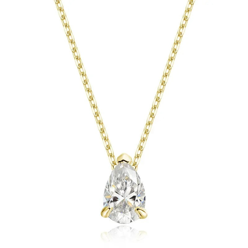 Moissanite Necklace (18k Gold)