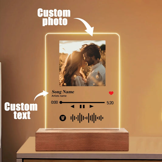 Spotify Custom Plaque with LEDs