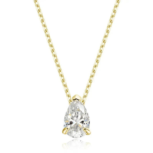 Moissanite Necklace (18k Gold)